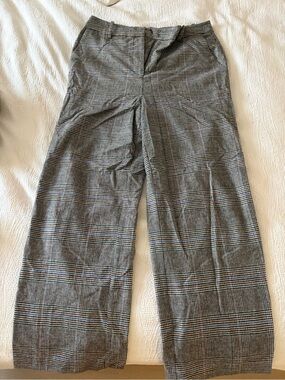 Boden Gray Glen Plaid Dress Pants
